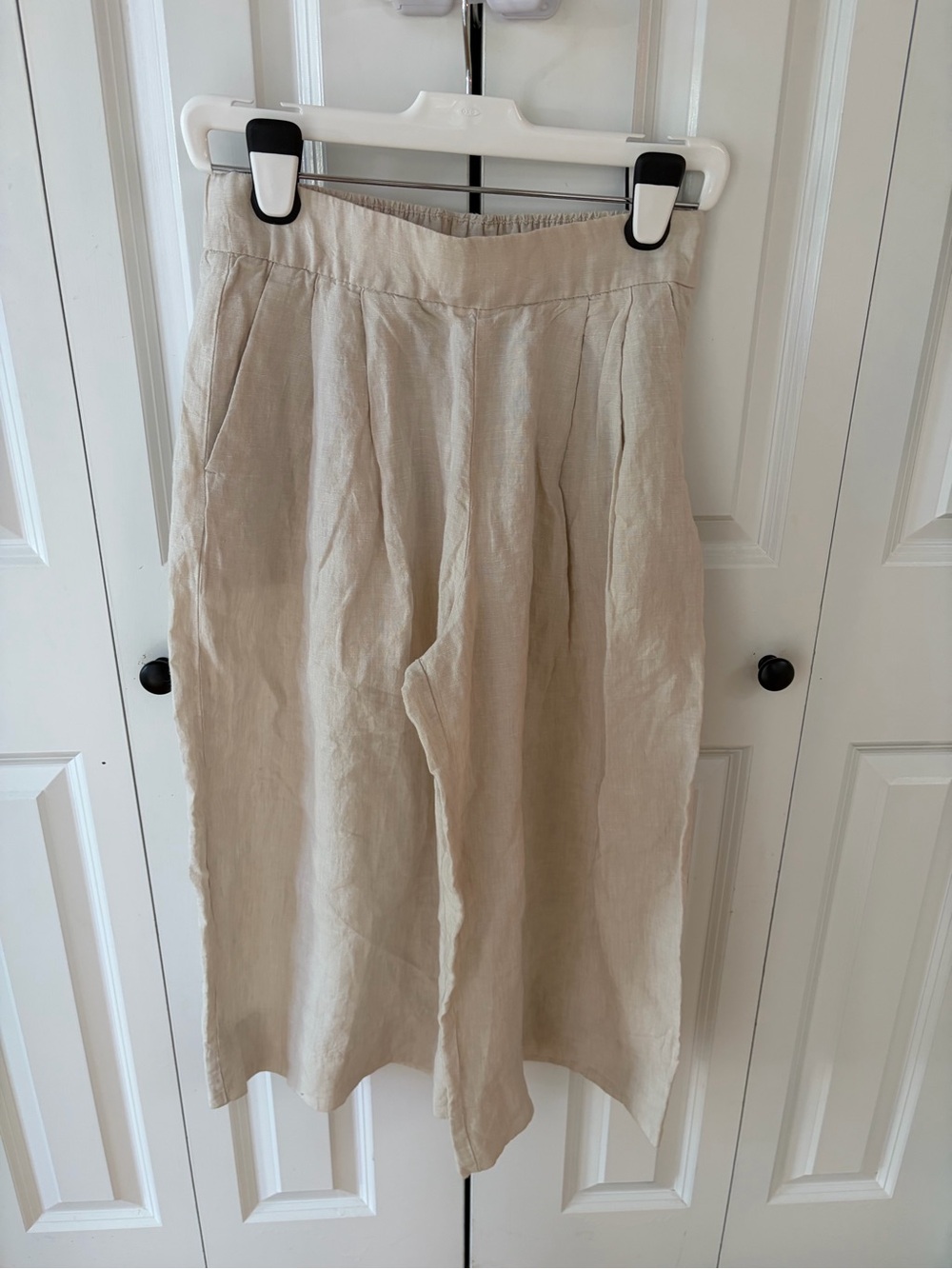 Gap Linen Wide Leg Cropped Pants size 6